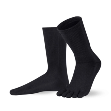 Čarape s prstima Cotton & Merino Melange crna