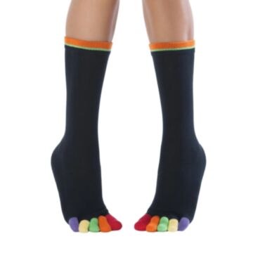 Čarape s prstima Rainbow visoke Happy Toes