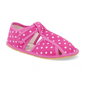 Baby bare shoes papuče Pink Dot